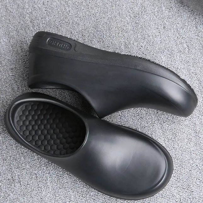 Non-Slip Chef Shoes for Both Men and Women - Lightweight and Comfortable Slip-On Wooden-Soled - product view 2