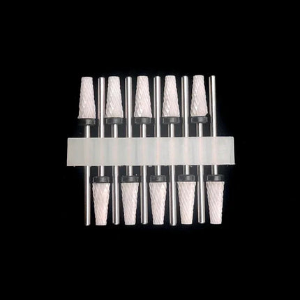 10 Ceramic Drill Bits, Milling Cutters, Rotating Nail Polish Grinding Machine Accessories, Overflow Removal Tool Accessories