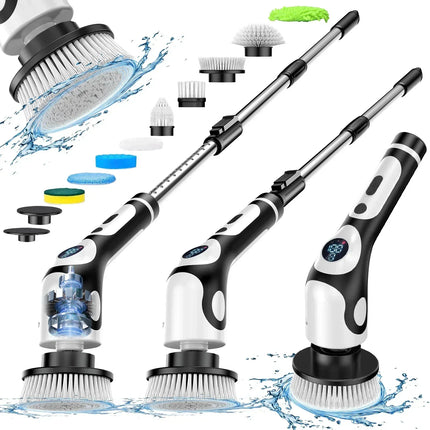 TINSOL Multifunctional Electric Cleaning Brush 11 in 1 Voice Cordless Smart Rotating Cleaning Brush Kitchen Cleaning Brush
