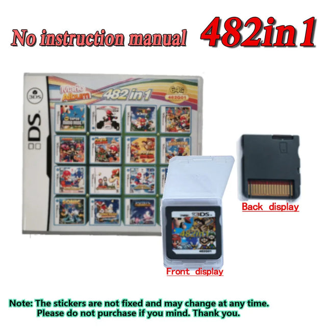Pokémon 4300 in 1 Kompilations-Spielkarten DS NDS 3DS 3DS NDSL Spielmodul Karte Videospiel Handheld Player (R4 Karte)
