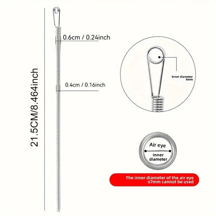 Bendable Spring Drawstring Threader Clip Pants Hoodies Elastic Band Lace Cord Flexible Drawstring Thread DIY - product image