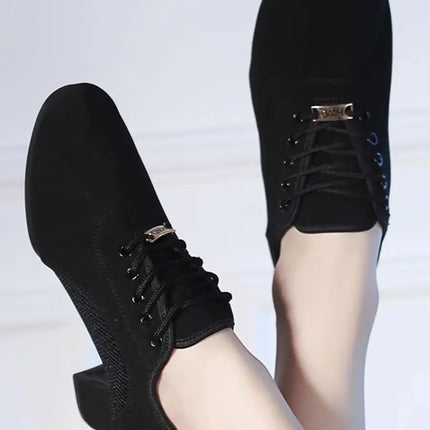 Latin Dance Shoes Woman Salsa Ballroom Dancing Shoes Women Practice Dance Shoes Middle Heel Ladies Modern Jazz Dance Sneakers