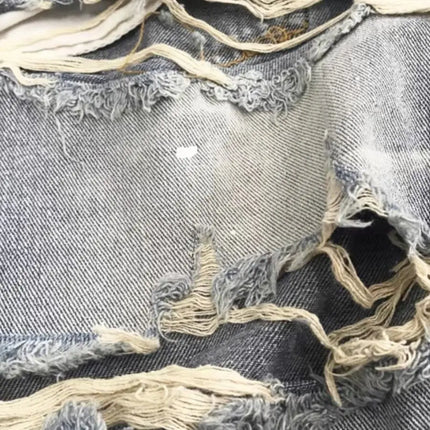Trend 2026 Summer New Half Pants Retro Denim Washed Pants Ripped Hole Beggar Loose Casual Shorts High-end Luxury Man Clothes