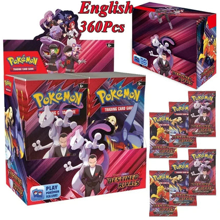 360Pcs Pokemon Card Prismatic Evolutions Scarlet Violet 151 Surging RIVALITES English Booster Pokemon Battle Transaction Card