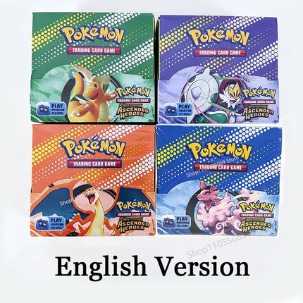 360Pcs Pokemon MEGA EVOLUTION Ascended Heroes TCG Expansion Booster Box Trade Card 36 Pack Box English Version