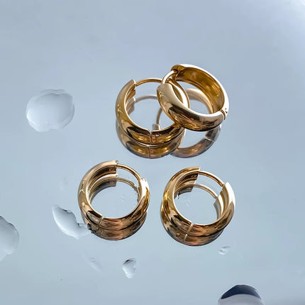 EManco Stainless Steel Ear Hoop Earrings Women Earrings Men Punk Hiphop Gift Fashion Jewelry Piercing Accessories