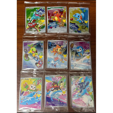 Original Pokemon 30th Vol 2 Anniversary Celebration First Partner Special Illustration Set Vol.1 Vol.2 Simplified Chinese Gifts