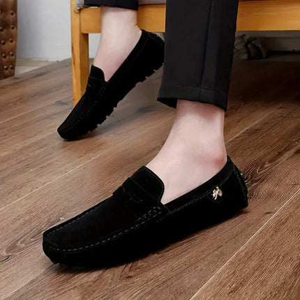 New Men Casual Shoes Fashion Men Shoes Genuine Leather Men Loafers Moccasins Slip On Men's Flats Male Driving luxury shoes