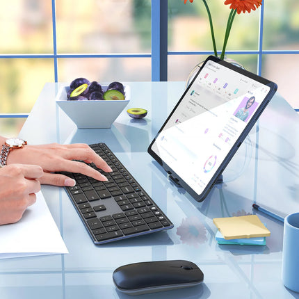 Seenda Wireless Bluetooth Keyboard And Mouse Combo Multi-device Rechargeable Slim Keyboards And Mice For Win - product image