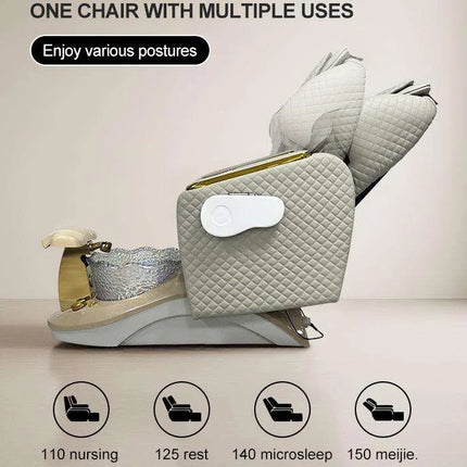 Customizable logo Body Massage Manicure European Electric Nail Salon Foot Spa Pedicure Chair Modern Style for Beauty Shop