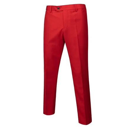 M-6XL Men's Fashion Boutique Solid Color Formal Business Suit Trousers Groom Wedding Dress Men Casual Suit Pants