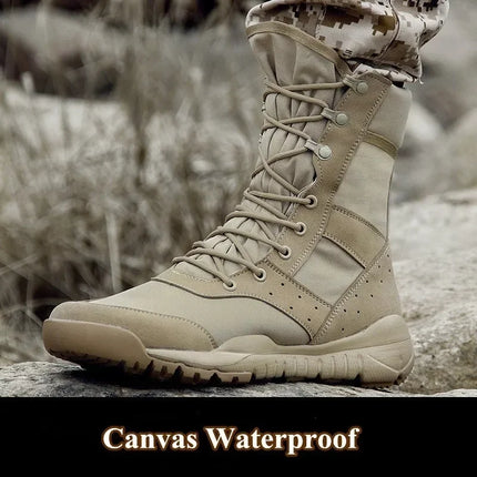 New 35-47 Size Men Women Ultrallight Outdoor Climbing Shoes Tactical Training  Boots Summer Breathable Mesh Hiking Desert Boot