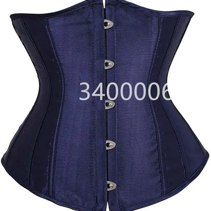 Black Corset Underbust Plus Size Sexy Women With Lacet Bodyshaper Costumes Cincher Ladies Burlesque Corselet Red Green Blue Pink
