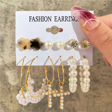 YOBEST Big Gold and Silver Color Heart Earrings for Women, Butterfly Dangle Earring Set, Female Jewelry Gifts, New Fashion, 2025