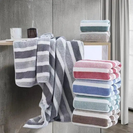 Coral Fleece Towels Thick Bath Towel Strong Water Absorption And Quick Drying Non Shedding Durable Suitable For Families Beaches