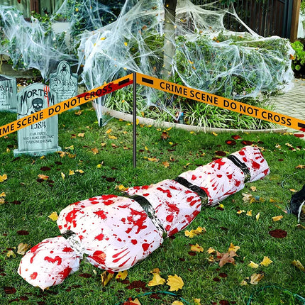 Halloween Horror Simulation Fake Dead Body Prop Inflatable Body Indoor Outdoor Yard Garden Haunted House DIY Decor Supplies