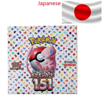 140pcs/Box Pokemon Card Scarlet Violet 151 Japan SV2a Sv11W Zekrom Version TCG Classics Expansion Booster Box Trade Card Gifts