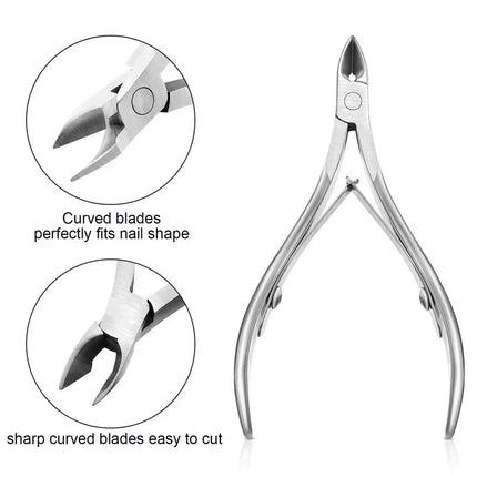 1PC Professional Cuticle Cutter Nail Nippers Scissors Manicure Pusher Pedicure Tong Dead Skin Remover Nail Cuticle Regrowth Tool