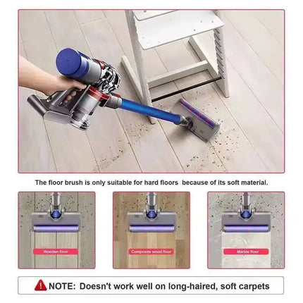 Brush Head For Dyson V6 DC45 DC62 DC74 DC58 DC61 Vacuum Cleaner Floor Soft Sweeper Roller Head Floor Brush Replacement
