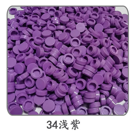 1000pcs/lot Tile 1x1 Round 98138 Special Brick MOC Building Block Small Particle Bricks Parts Compatible with 98138 LOGO Toys