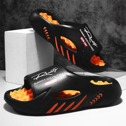 Men's Slippers EVA Non-slip Slides Fashion Slippers Comfortable Men's Slides Casual Sandals Outdoor Indoor Shoes Big Size