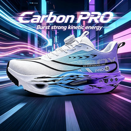 Men Propulsive Carbon Plate Racing Shoes Breathable Wide Fit Energy Return Marathon Sneakers Cushion for Women Running Trainers