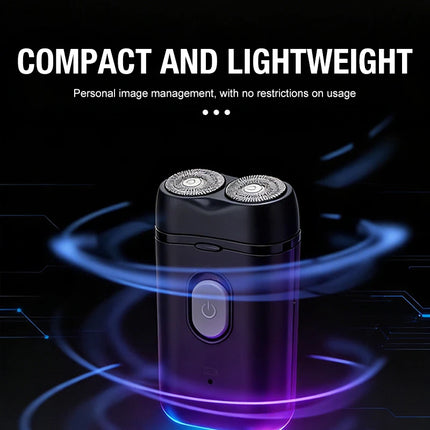 Men's Electric Portable Shaver, Double Headed Shaver, Multi Functional USB Charging Shaver