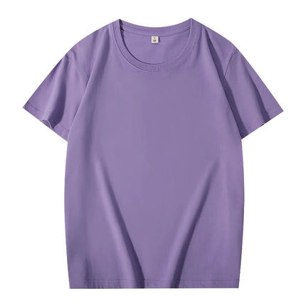 100% Cotton T-shirt Custom Logo High Quality Comfortable Short Sleeve Tops Print Pattern Company Team Clothes Embroidery Design