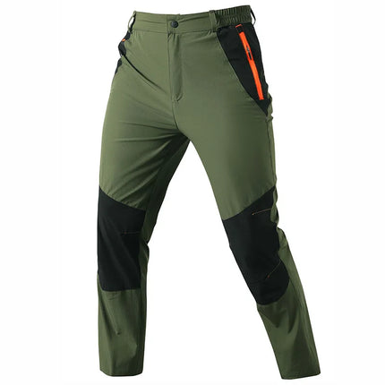 New Summer Men Thin Comfortable Work Pants Outdoor Casual Sports Breathable Cargo Pants Multi Pocket Straight Tooling Trousers 4