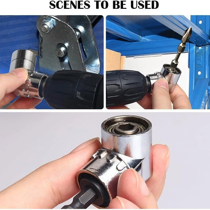 Impact Grade 105 Degree Angle Socket Adapter Power Hand Tool Part Driver Extension Set Screwdriver Holder Drill - product ima