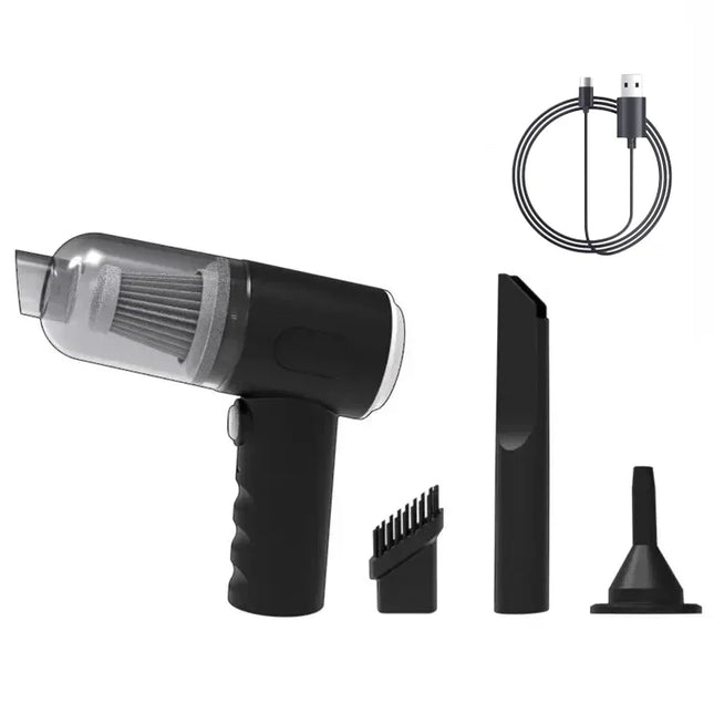 9000Pa kabelloser Auto-Staubsauger USB-Ladevorgang 1200mAh tragbares Reinigungsgerät Mini Nass- und Trockensauger Haushalt