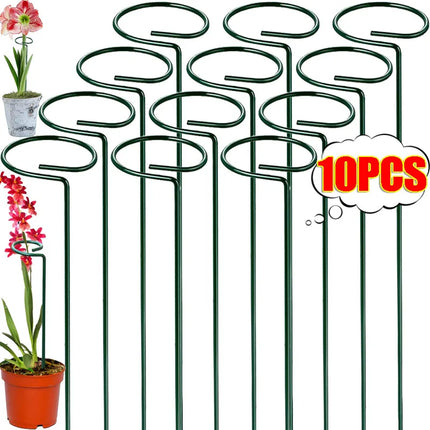35/45/55cm Garden Support Stake Ring Metal Garden Plant Support Single Stem Shrub Holder for Plants Rose Flowers Vegetables Vine
