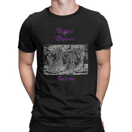 NOCTURNAL DEPRESSION Band T-Shirt Summer  Hip Hop T Shirts Man Cotton O-Neck Oversize Top Tees Short-Sleeve Y2K Casual Tshirt