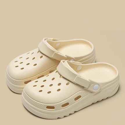 Women Home Slippers Garden Clogs Shoes Men's Sandals Flip Flops Summer Outdoor Couple Beach Slipper Closed Toe Non Slip Sandals