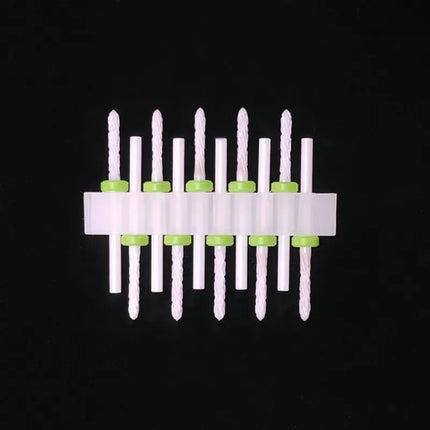 10 Ceramic Drill Bits, Milling Cutters, Rotating Nail Polish Grinding Machine Accessories, Overflow Removal Tool Accessories