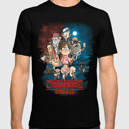 Stranger Falls Original Art T-Shirt, Gravity Falls Tee, Men's Women's Sizes New Spring/Summer Arrivals Regular Fit Casual