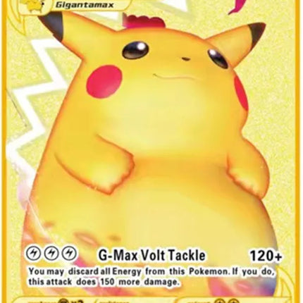 Pokemon English Metal Card Anime Pikachu Charizard Mewtwo Blastoise  Vmax Shiny Letters Game Collection Card Kids Toy Gifts