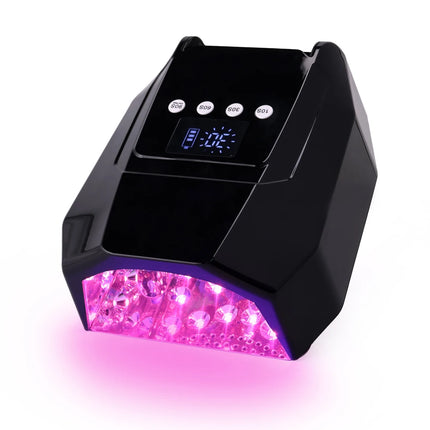 96w Gradient Gold  Pro Red Light Cordless LED Nail Lamp Rechargeable Battery UV LED Nail Lamp Cure Cordless LED Lamp Curing Gel