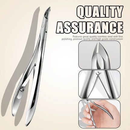 1Pcs Professional Cuticle Nippers Nail Cuticle Cutter Trimmer Stainless Steel Cuticle Clippers Manicure Nail Care Tools