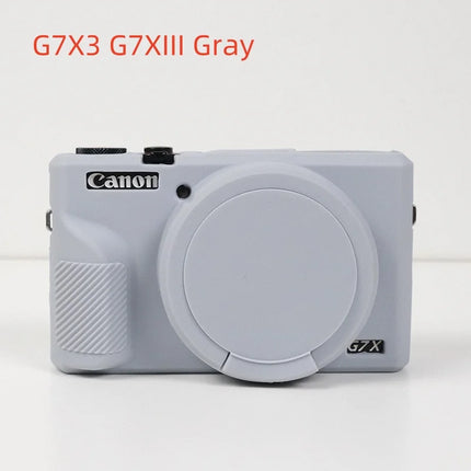 Camera Soft Silicone Skin Cover For Canon G7XII G7X2 G7X Mark 2 G7X3 Body Rubber Case Bag For G7 X Mark III With Lens Protector