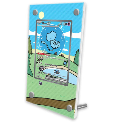 Pokemon Display Cards PTCG Reshiram Zekrom Charizard Espeon Latias SV11 151 Anime Game Expand Art Gifts Acrylic Protective Case