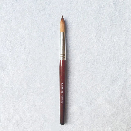1PC Kolinsky Hair Wood Acrylic Nail Art Brush Round Size 10#12#14#16#18#20#22#24 UV Gel Carving Pen Liquid Powder Manicure Tools