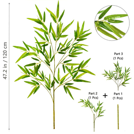 Artificial Green Bamboo Leaf Branches - image 20