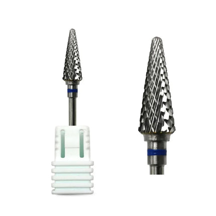HYTOOS Perfect Cone Cuticle Bit 3/32 Carbide Nail Drill Bits Milling Cutter for Manicure Electric Drills Nails Accessories Tool