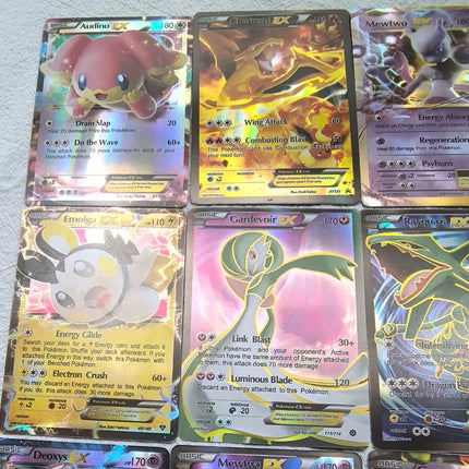100Pcs Pokemon EX Flash Cards Holo Rare Pocket Monster Trading Card Game Collectible TCG Cards for Kids Battle Game Toys Gift