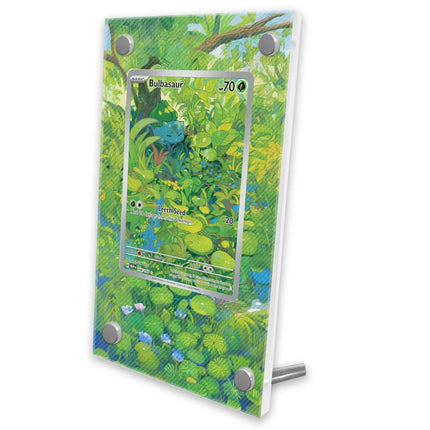 Pokemon Display Cards PTCG Reshiram Zekrom Charizard Espeon Latias SV11 151 Anime Game Expand Art Gifts Acrylic Protective Case