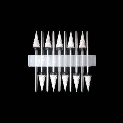 10 Ceramic Drill Bits, Milling Cutters, Rotating Nail Polish Grinding Machine Accessories, Overflow Removal Tool Accessories