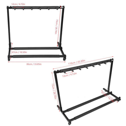 Guitar Display Rack Guitar Organizer Guitar Holder Sturdy Metal Guitars Display Stand Rack Organizer Holder Instrument Accessory