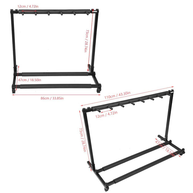 Guitar Display Rack Guitar Organizer Guitar Holder Sturdy Metal Guitars Display Stand Rack Organizer Holder Instrument Accessory