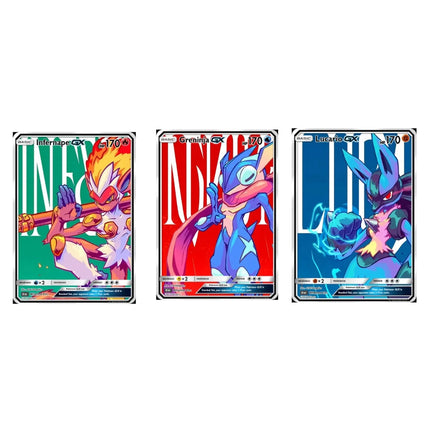 Diy Self Pokemon Infernape Gx Greninja Gx Lucario Gx Collect Signature Trading Card Anime Cartoon Gift